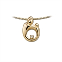 Afbeelding van M'amour familie hanger met briljant B25