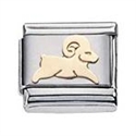 Afbeelding van Zoppini - 9mm - horoscoop Ram goud