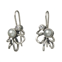 Afbeelding van Rabinovich - Oorhanger met witte parel - 057 04 0 65