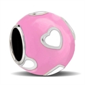 Afbeelding van Cool kids - CK038 Heart pink white 