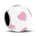 Afbeelding van Cool kids - CK035 Heart white pink 