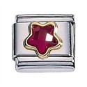 Afbeelding van Zoppini - 9mm - Synthetische steen ster rood