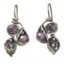 Afbeelding van Rabinovich - Oorhanger zilver met Amethist en parel - 063 04 0 02 