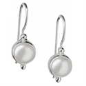 Afbeelding van Rabinovich - Oorhanger met witte parel - 078 04 0 65