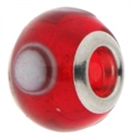 Afbeelding van Cool B - Murano -  Rood, witte stip CB3007
